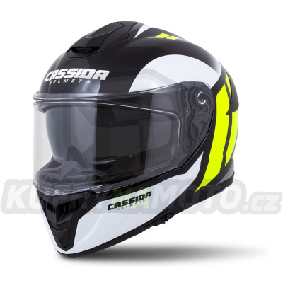 přilba Integral GT 2.0 Ikon, CASSIDA (bílá/žlutá fluo/šedá/černá, balení vč. Pinlock folie)