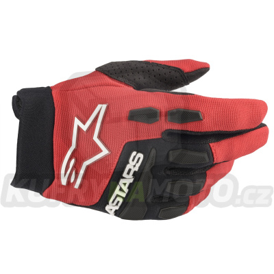 rukavice FULL BORE, ALPINESTARS, dětské (červená/černá) 2024