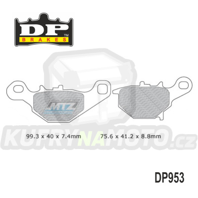 Destičky brzdové DP953 - DP BRAKES směs Premium Sinter OEM