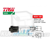 Koncovka brzdové hadice TRW VarioFlex MVH100 (šroubení vnitřní závit M10x1 pevné) - barva černá