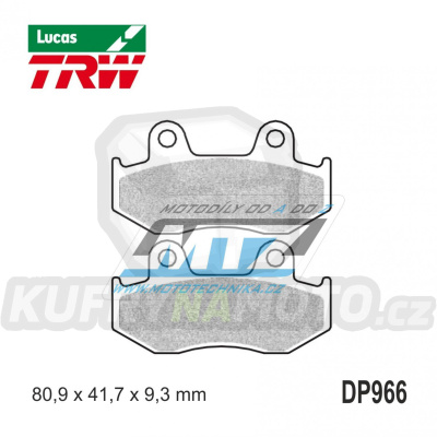 Destičky brzdové DP966-LU TRW Lucas MCB685 - směs Allround
