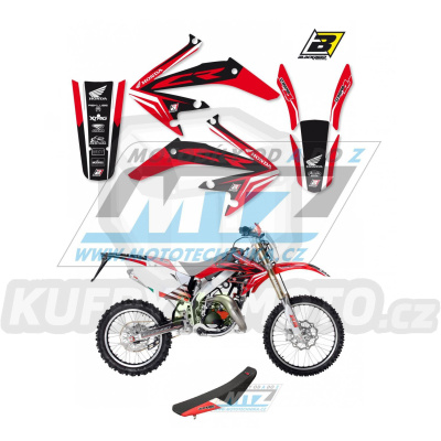 Polepy s potahem sedla (sada polepů a potah sedla Dream) - Honda CRE50+CRM50 / 07-18 - typ polepů Dream4