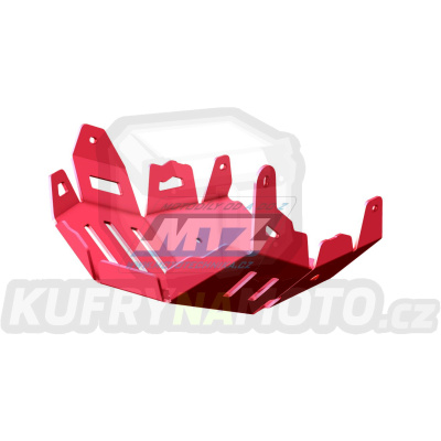 Kryt pod motor hliníkový Dual Sport - Kawasaki KLE650 Versys / 15-21 - barva červená