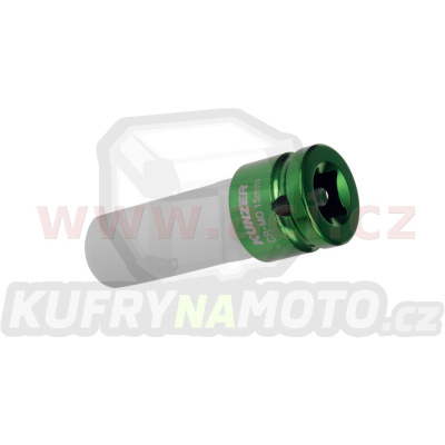 nástavec k rázovým utahovákům 1/2", tmavě zelený, 15 mm