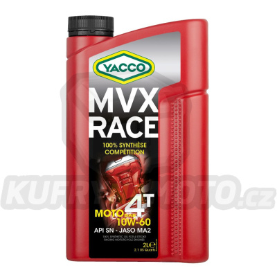 Motorový olej YACCO MVX RACE 4T 10W60, YACCO (2 l)