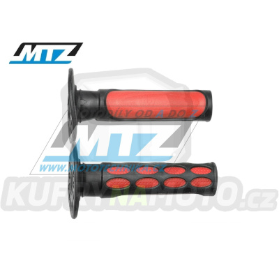 Rukojeti/Gripy Offroad MX1 (115mm) - černo-červené