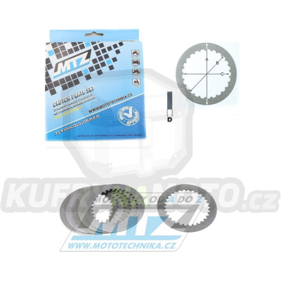 Lamely spojkové plechové (meziplechy) MTZ 883-P030-6 - Kawasaki KX80+KX100 / 89-97