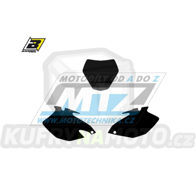 Polepy číslových tabulek (vystřižené) - Yamaha YZF250+YZF450 / 06-09 - barva černá