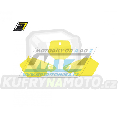 Polepy číslových tabulek (vystřižené) - Yamaha YZ125+YZ250 / 96-99 - barva žlutá