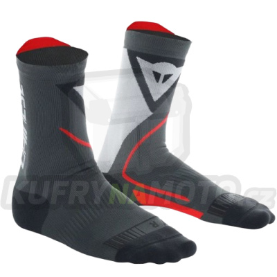 Ponožky DAINESE THERMO MID SOCKS černo/červené