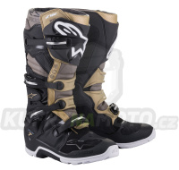 boty TECH 7 ENDURO DRYSTAR, ALPINESTARS (černá/šedá/zlatá) 2024
