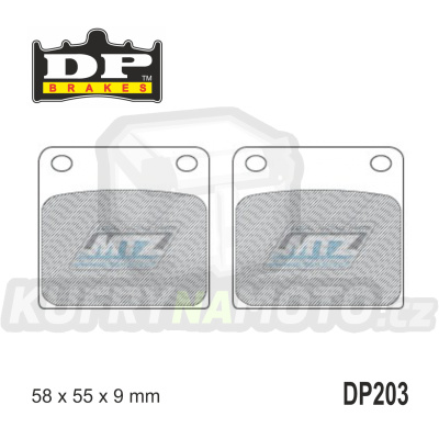 Destičky brzdové DP203 - DP BRAKES směs Premium Sinter OEM