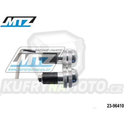 Koncovky/závaží řidítek ANTIVIBRATION - stříbrné (pro vnitřní průměr řidítek ¤17mm)