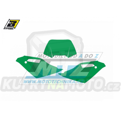 Polepy číslových tabulek (vystřižené) - Husqvarna WR125 / 09-13 - barva zelená