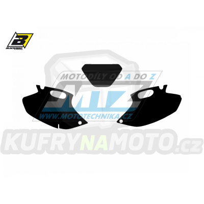 Polepy číslových tabulek (vystřižené) - Yamaha WRF250 / 01-02 + WRF400 / 98-02 + WRF426 / 00-02 - barva černá