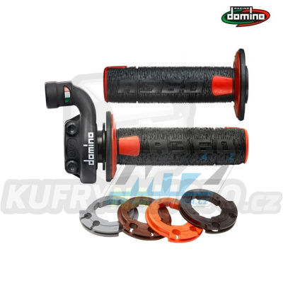 Rychlopal (kompletní plynová rukojeť) 4takt originál Domino včetně rukojetí (KTM SXF / 16-25 + EXCF / 17-25 + Husqvarna FC / 16-25 + FE / 17-25 + Gas-Gas)