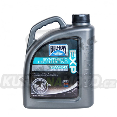 Motorový olej Bel-Ray EXP SYNTHETIC ESTER BLEND 4T 15W-50 4 l