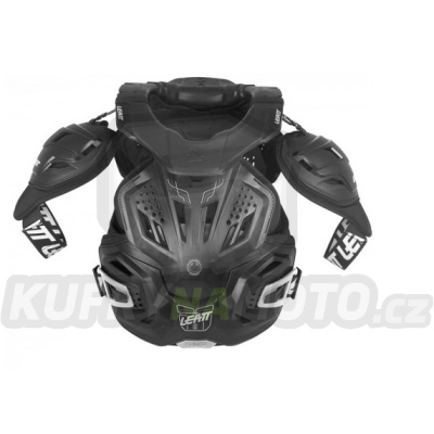 LEATT  chránič hrudníku s chráničem šíje / krku krční MODEL FUSION VEST 3.0 black barva černá velikost S/M (160-172CM)