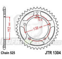 Řetězová rozeta JT HONDA CB 650 R, RA 2019-2022 41 zubů, řetěz 525 - akce