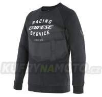 Mikina DAINESE PADDOCK HOODIE bez kapuce černo/bílá
