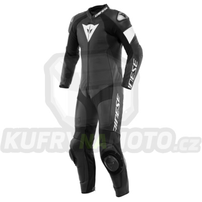 Moto kombinéza DAINESE TOSA jednodílná černo/bílá perforovaná
