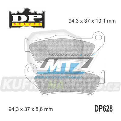 Destičky brzdové DP Brakes DP628 - směs Premium OEM Sinter