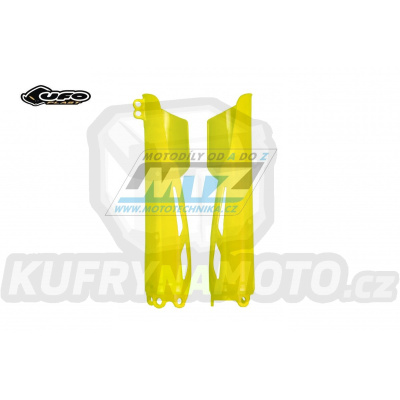 Kryty předních vidlic Honda CRF450R / 19-25 + CRF250R / 19-25 + CRF250L+CRF300L - barva FLUO žlutá (neon žlutá)