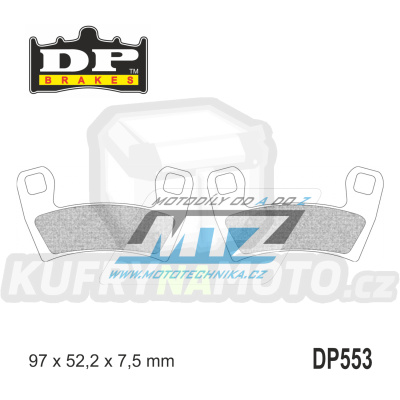 Destičky brzdové DP Brakes DP553 - směs Premium OEM Sinter
