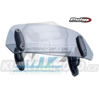 Deflektor univerzální na plexi štít PUIG Multi-Adjustable (rozměry 90x230mm) - kouřový