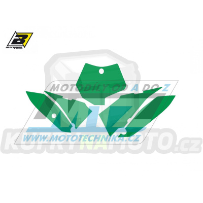 Polepy číslových tabulek (vystřižené) - KTM 65SX / 09-15 - barva zelená