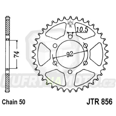 Řetězová rozeta JT JTR 856-45 45 zubů, 530