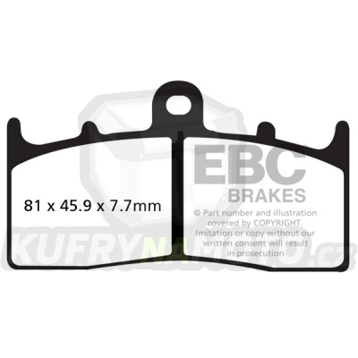 Brzdové destičky EBC FA294HH
