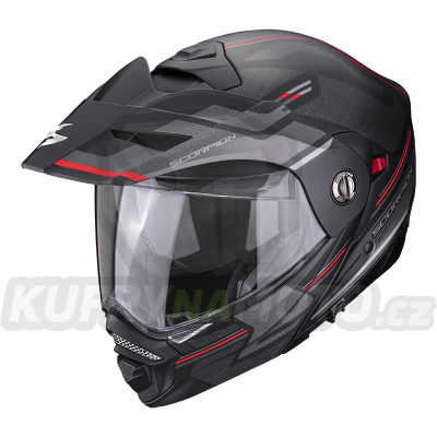 Moto přilba SCORPION ADX-2 CARRERA matná černo/červená