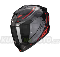 Moto přilba SCORPION EXO-1400 EVO CARBON AIR KYDRA černo/červená