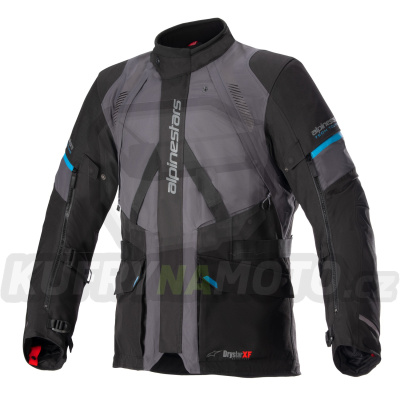 bunda MONTEIRA DRYSTAR XF, ALPINESTARS (šedá/černá/modrá) 2024