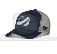 kšiltovka FLAG SNAP HAT, ALPINESTARS (modrá/šedá)