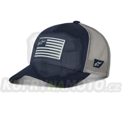 kšiltovka FLAG SNAP HAT, ALPINESTARS (modrá/šedá)