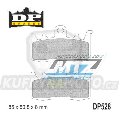 Destičky brzdové DP528 - DP BRAKES směs Premium Sinter OEM