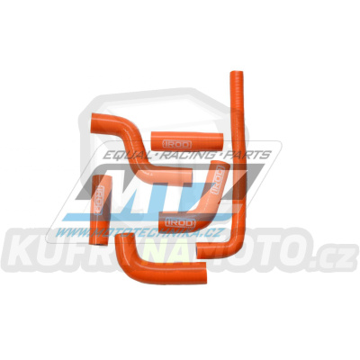 Hadice chladiče KTM 400EXC+450EXC+520EXC+525EXC / 02-07 + 450SMR+525SMR+560SMR - oranžové (sada 6ks)