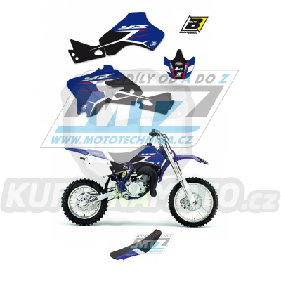 Polepy s potahem sedla (sada polepů a potah sedla Dream) - Yamaha YZ80 / 93-01 - typ polepů Dream4