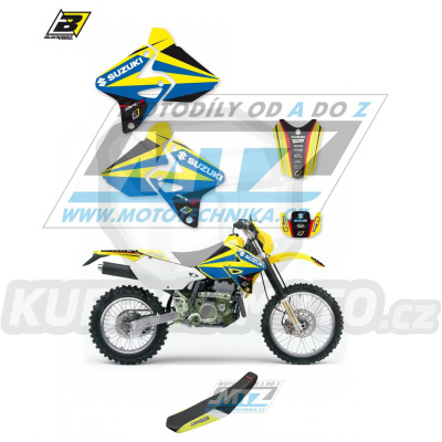 Polepy s potahem sedla (sada polepů a potah sedla Dream) - Suzuki DRZ400 / 00-23 - typ polepů Dream4