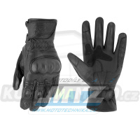 Rukavice motocyklové S-Line Spark Leather - černé - velikost XXXL