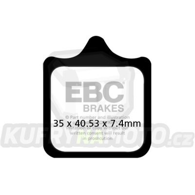 Brzdové destičky EBC FA322/4HH