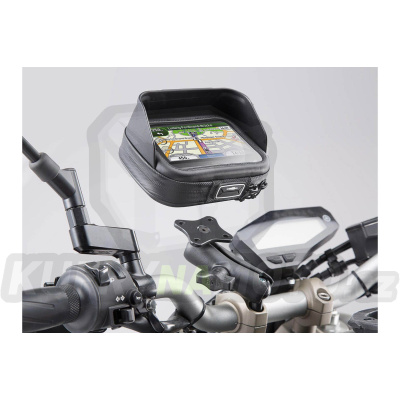 GPS sada tašky L a univerzálního držáku pro řidítka 22 28 mm, 1 palec SW Motech GPS.00.308.30201/B