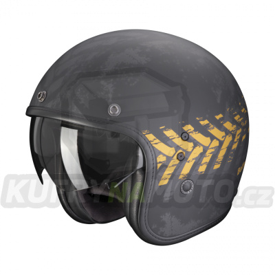 Moto přilba SCORPION BELFAST EVO NEVADA matná černo/zlatá