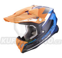 Moto přilba SCORPION VX-22 AIR BETA matná modro/oranžová