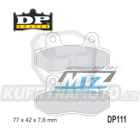 Destičky brzdové DP111 DP Brakes - směs Premium OEM Sinter