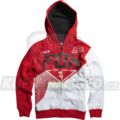 Mikina dětská FOX Zip Hoody Eracer červená