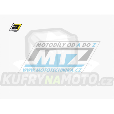 Polepy číslových tabulek (vystřižené) - Husqvarna CR125 / 09-13 - barva bílá