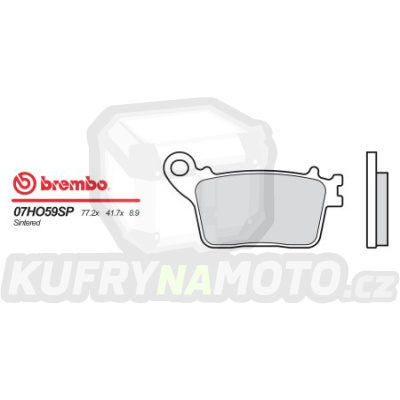 Brzdové destičky Brembo-07HO59SP- výprodej